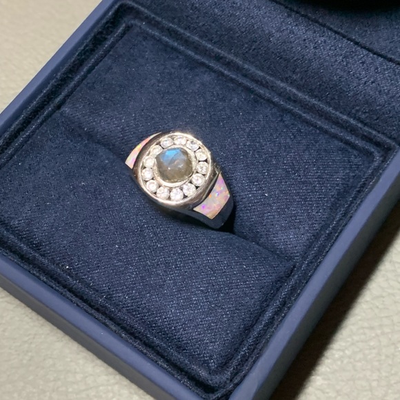 NWT Opal, Labradorite and CZ Ring- Kalifano Stores - Picture 5 of 10